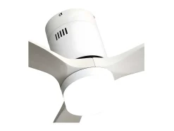 Ventilador Dc Aguilon Blanco Led Con Memoria De Color