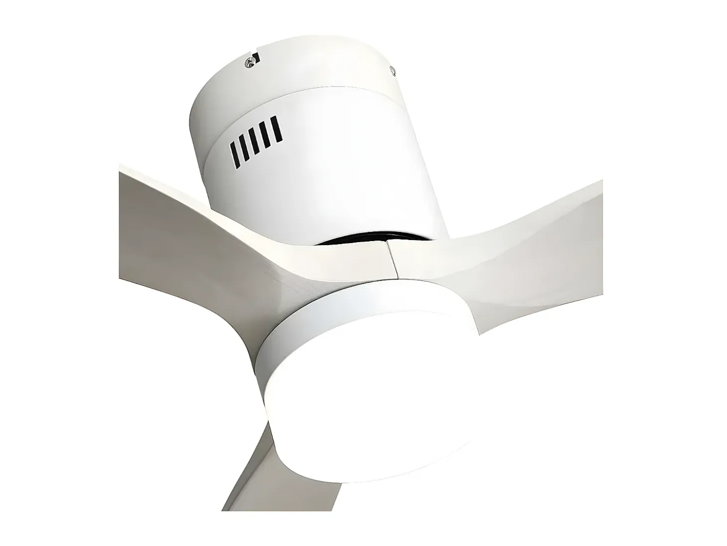 Ventilador Dc Aguilon Blanco Led Con Memoria De Color