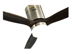 Ventilador Dc Aguilon Cuero Roble Led Con Memoria De Color