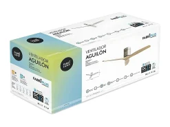 Ventilador Dc Aguilon Niquel Haya Sin Luz Control Remoto Y Temporizador