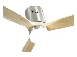 Ventilador Dc Aguilon Niquel Haya Led Con Memoria De Color
