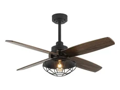 Ventilador Dc Aquilo Negro E27 Con Temporizador Programable