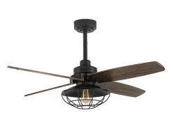 Ventilador Dc Aquilo Negro E27 Con Temporizador Programable