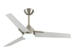 Ventilador Dc Argestes Niquel Led 22w Con 3 Temperaturas Y Memoria