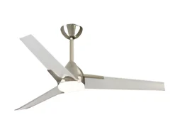 Ventilador Dc Argestes Niquel Led 22w Con 3 Temperaturas Y Memoria