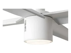 Ventilador Dc Attos Xl Blanco Led Dimable 6 Velocidades Cct Regulable Faro