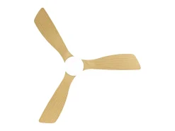 Ventilador Dc Azabache Blanco Led 20w Con Temporizador