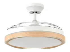 Ventilador Dc Blondi Blanco Led 3 Temperaturas Control Remoto