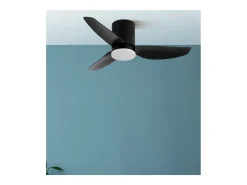 Ventilador Dc Borax Negro Led 20w Y Memoria De Color