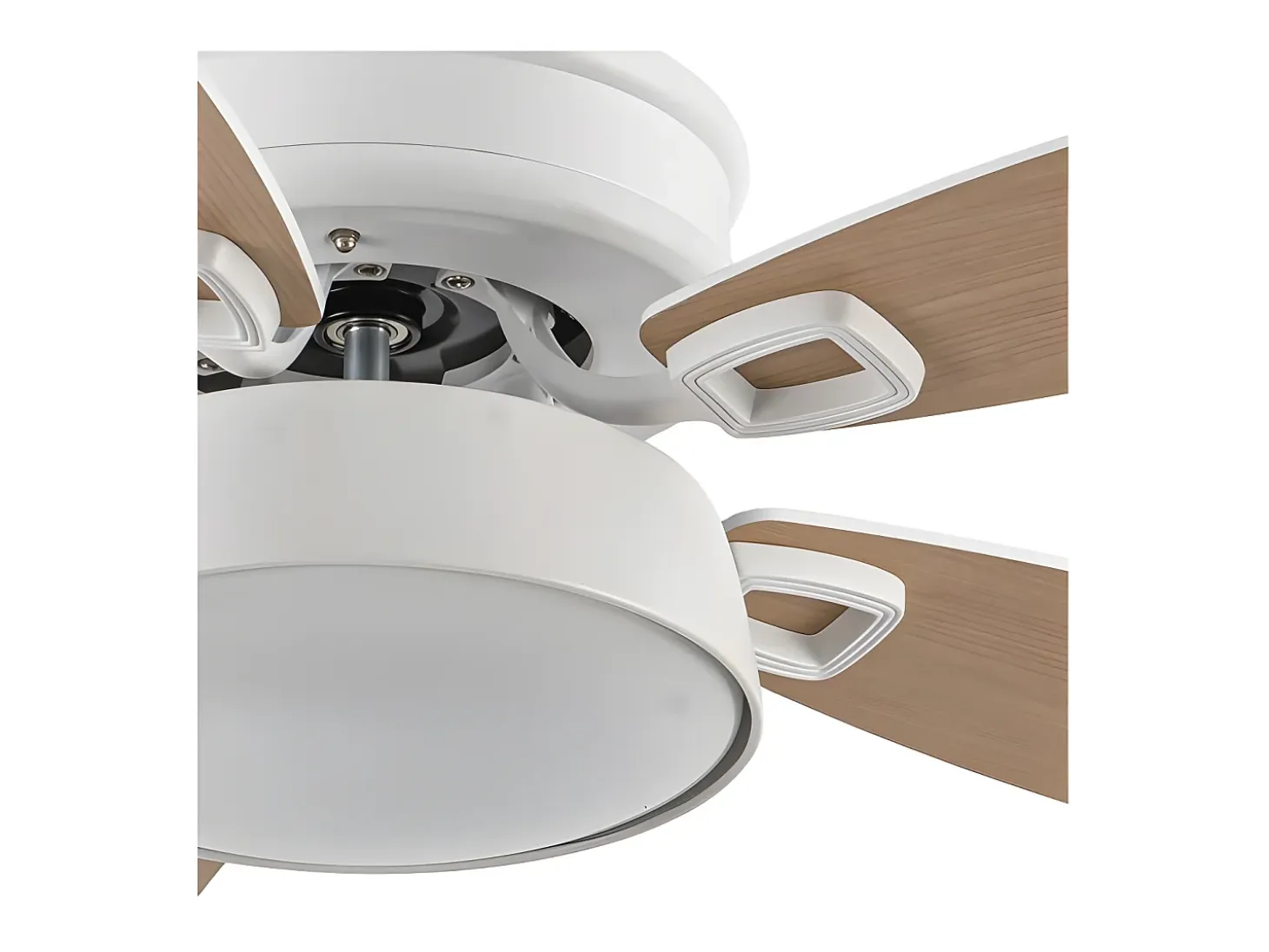 Ventilador Dc Braw Blanco Led 5 Aspas Y Control Remoto
