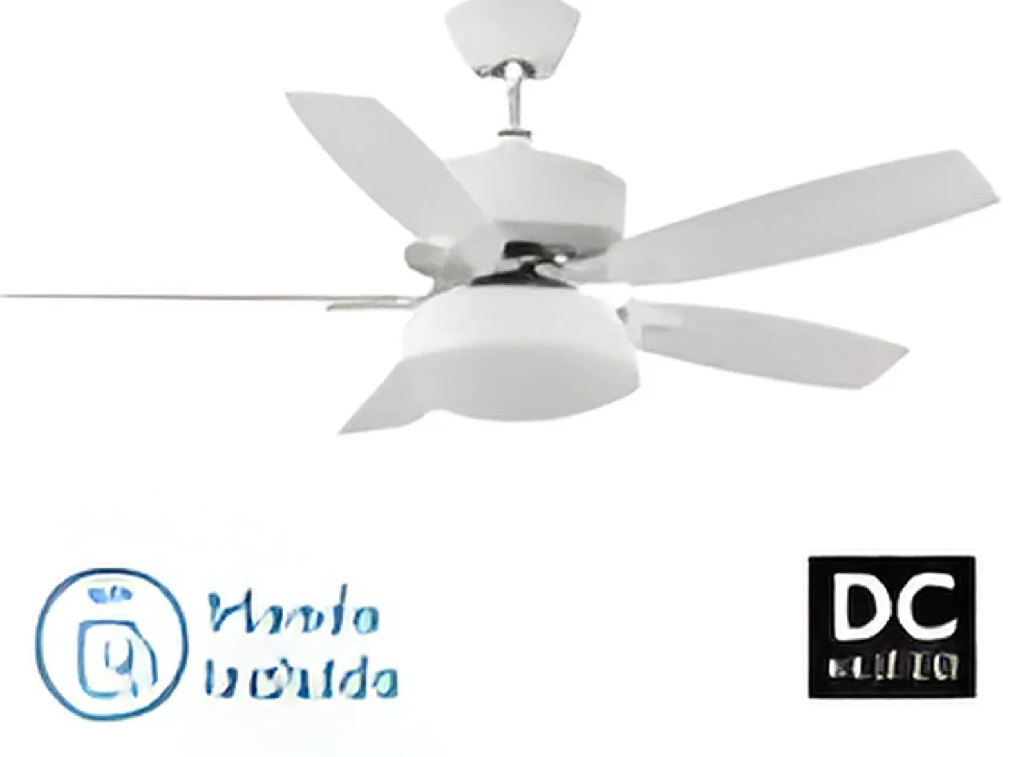 Ventilador Dc Braw Blanco Led 5 Aspas Y Control Remoto