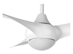 Ventilador Dc Canea Blanco Led Con Memoria Y Control Remoto