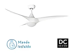Ventilador Dc Canea Blanco Led Con Memoria Y Control Remoto
