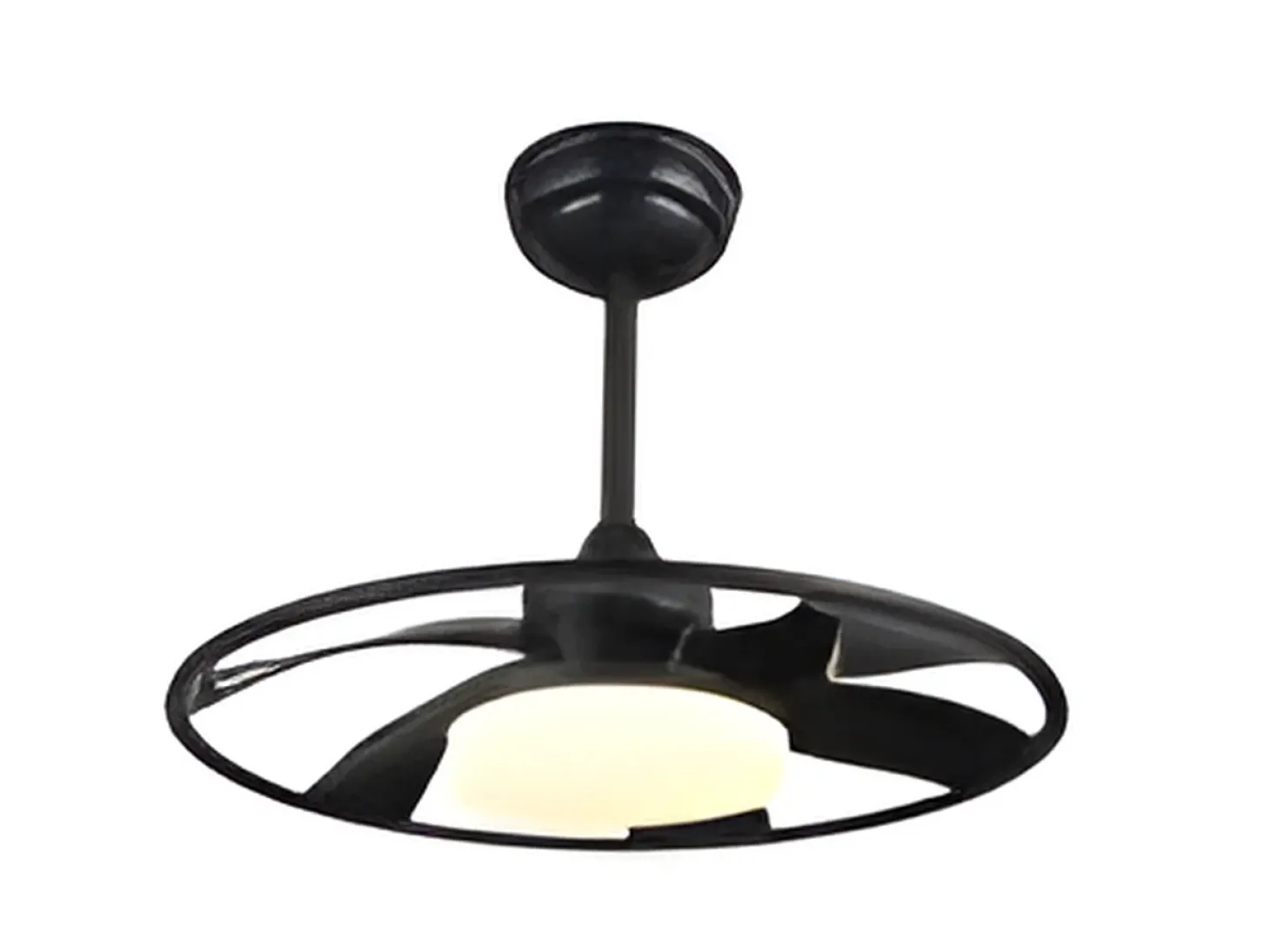 Ventilador Dc Celsius Negro Led Integrado Con Memoria Color
