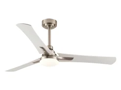 Ventilador Dc Coro Niquel Led Con Temporizador De Apagado