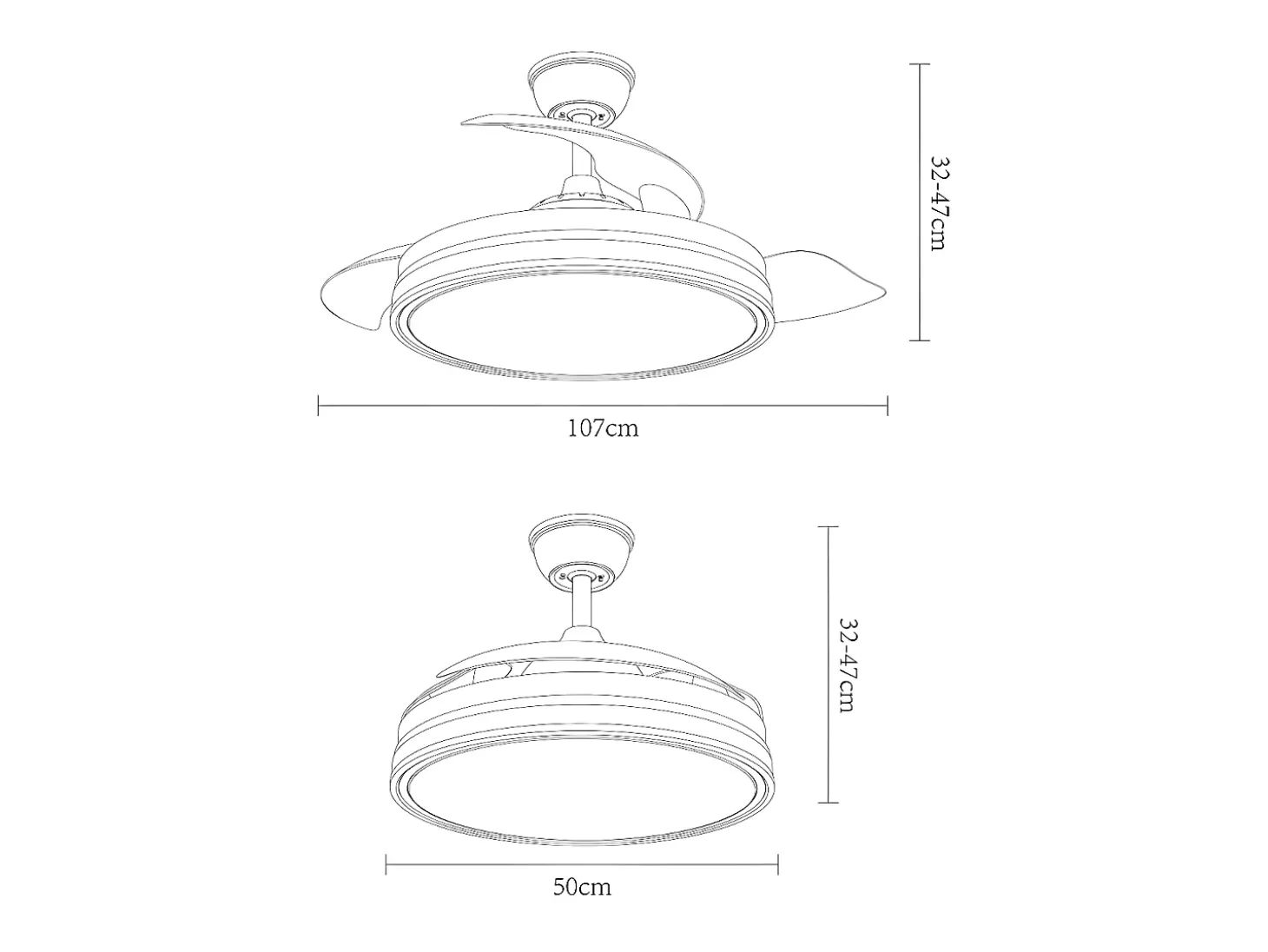 Ventilador Dc Dani L Niquel Led Integrado Cct Y Memoria Color