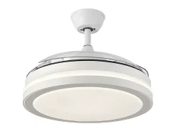Ventilador Dc Esparta L Blanco Led 3 Temperaturas Y Control Remoto