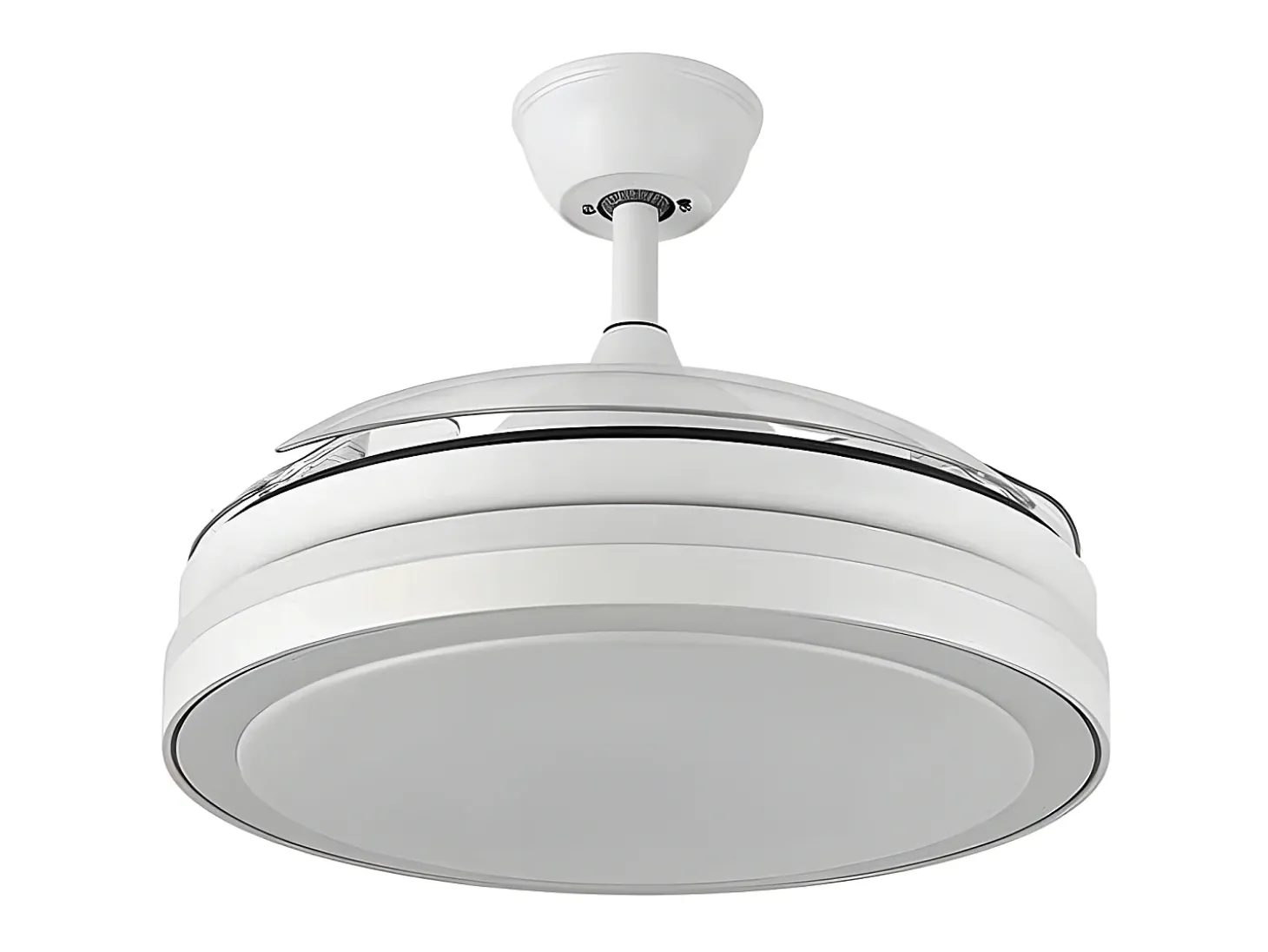 Ventilador Dc Esparta L Blanco Led 3 Temperaturas Y Control Remoto