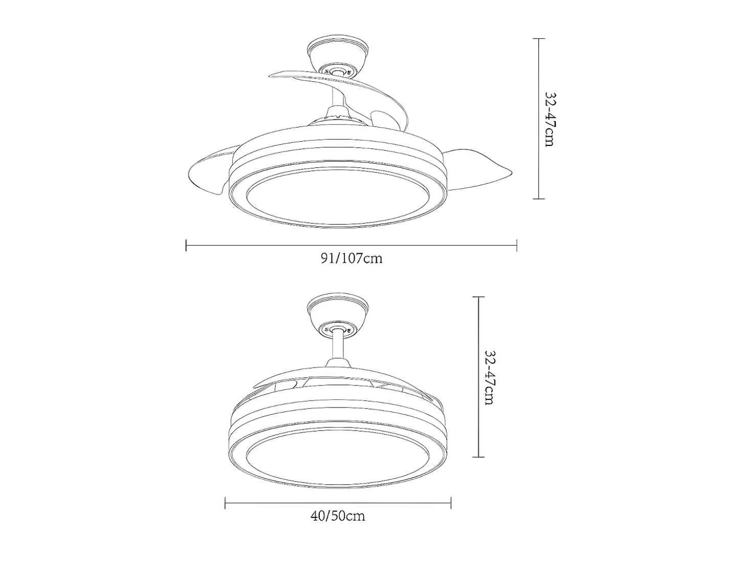 Ventilador Dc Esparta S Blanco Led Cct Con Memoria De Color
