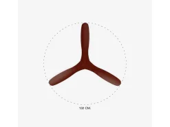 Ventilador Dc Gotland L Negro Madera Temporizador Mando Distancia Faro