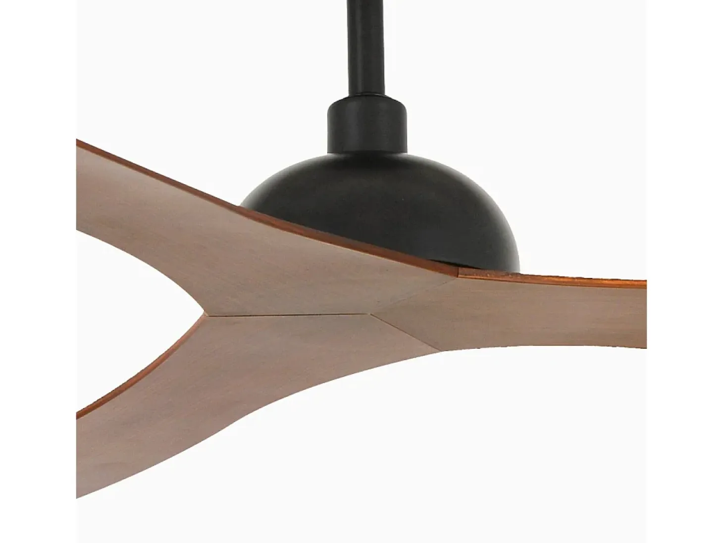 Ventilador Dc Gotland L Negro Madera Temporizador Mando Distancia Faro
