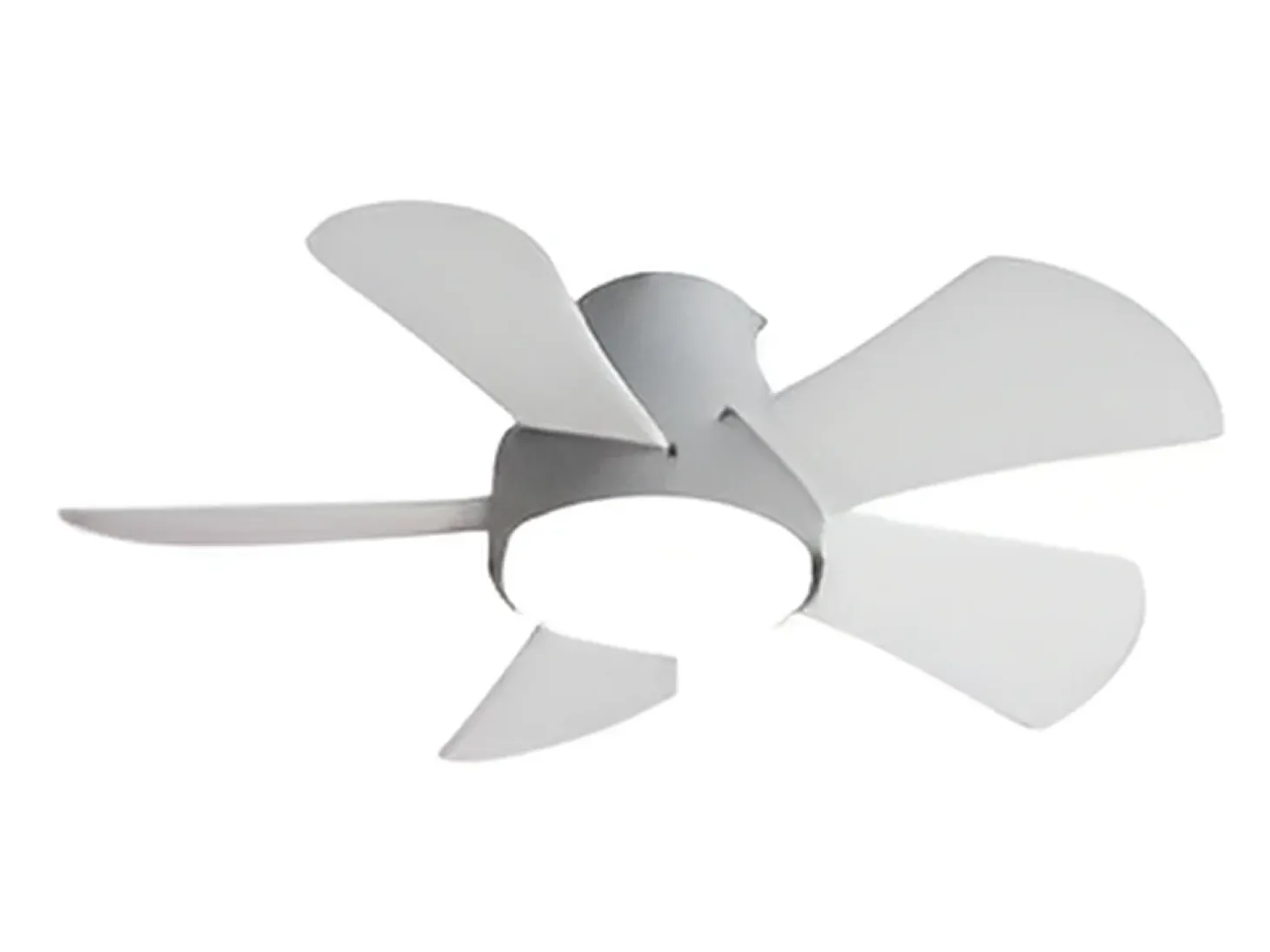 Ventilador Dc Gregario Gris Led 25w Cct Y Control Remoto