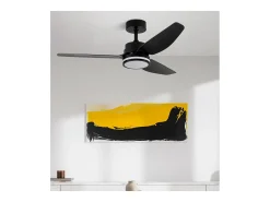 Ventilador Dc Jarama Negro Led 20w Con Mando A Distancia