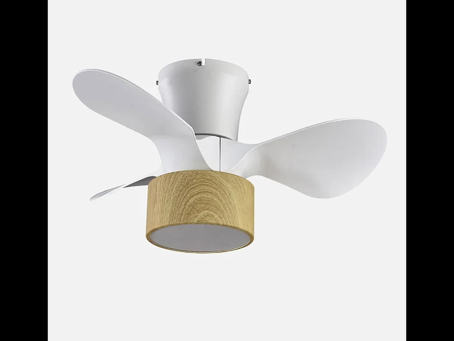 Ventilador Dc Kos Blanco Haya Led 24w Mando A Distancia Con Temporizador