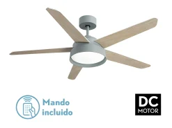 Ventilador Dc Lebeche Verde Led 3 Temperaturas Control Remoto