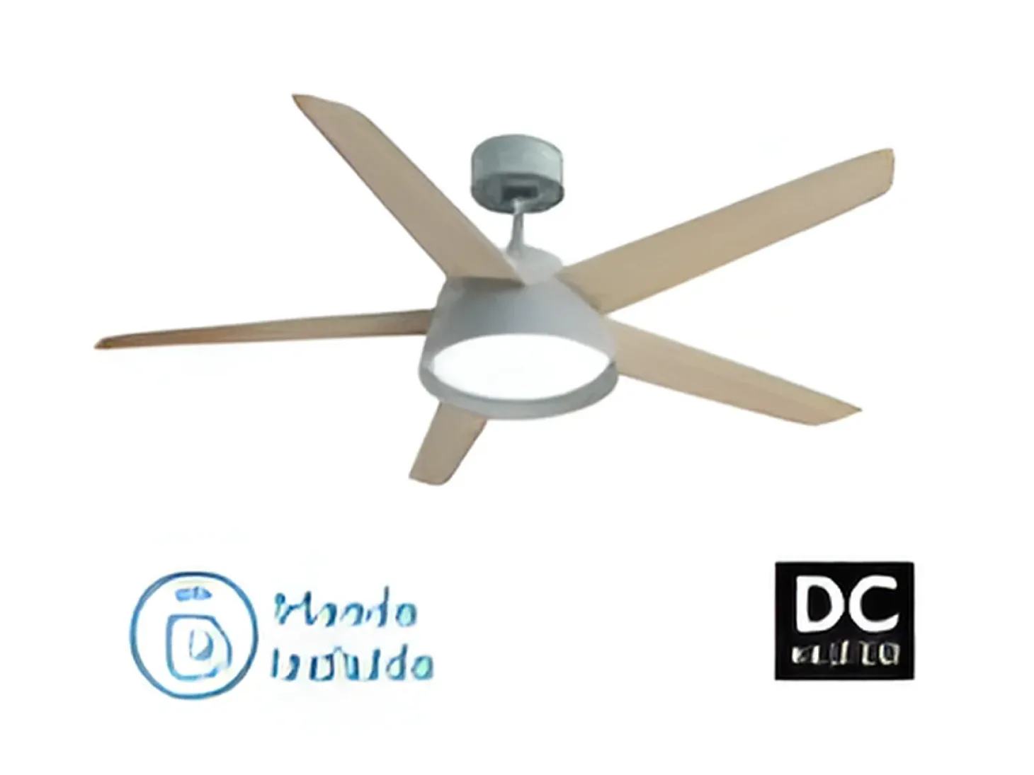 Ventilador Dc Lebeche Verde Led 3 Temperaturas Control Remoto