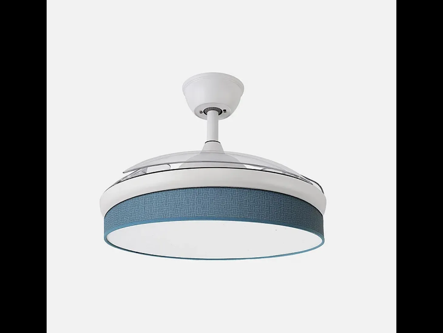 Ventilador DC Moda blanco/azul LED 91 cm con mando y memoria