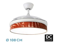 Ventilador Dc Moda Blanco Caldera Mando Distancia Funcion Inversa