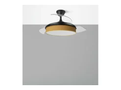 Ventilador Dc Moda Negro Amarillo Mando Distancia Funcion Inversa