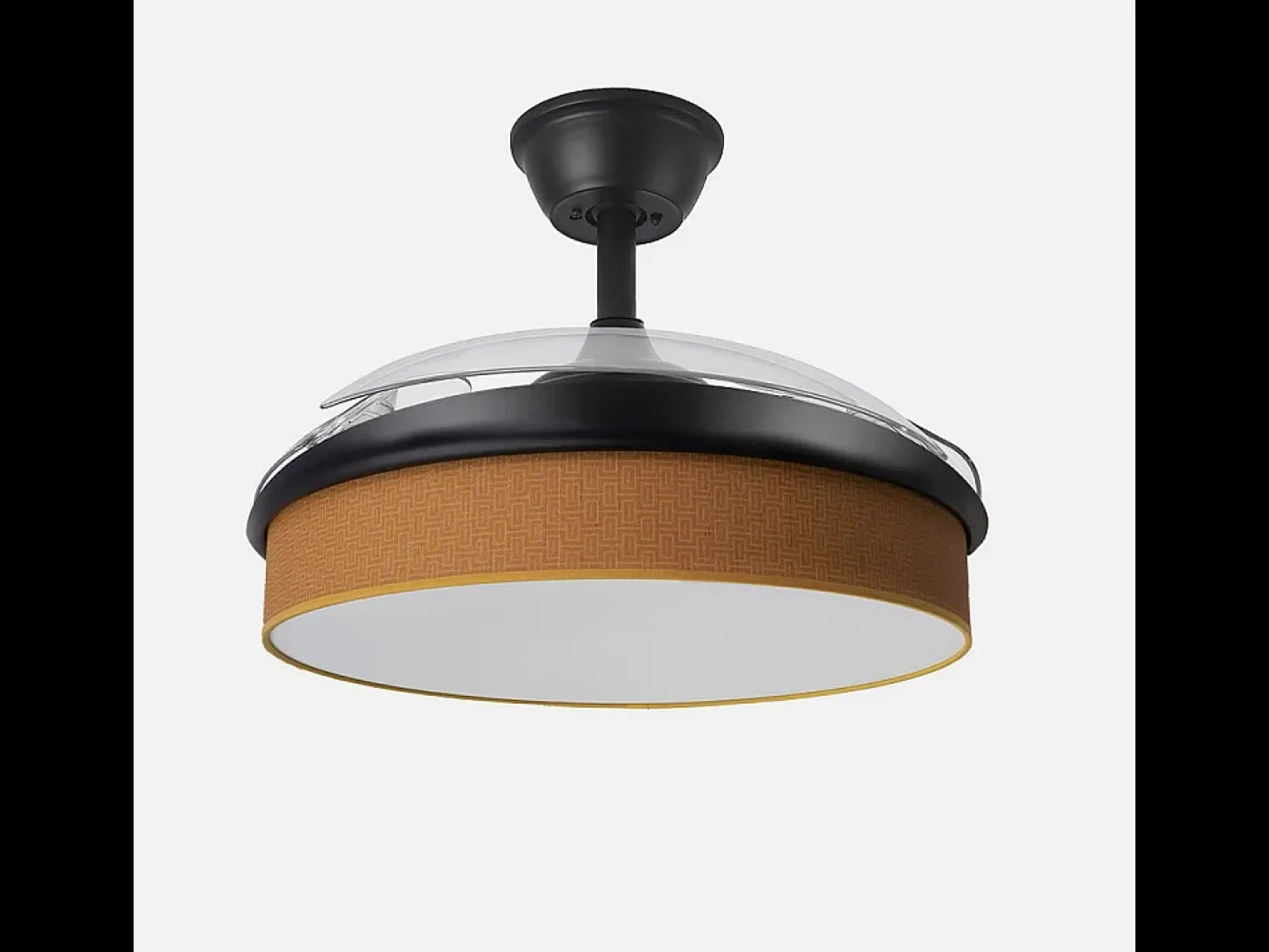 Ventilador Dc Moda Negro Naranja Mando Distancia Funcion Inversa