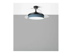 Ventilador DC Moda negro/azul LED 91 cm con mando