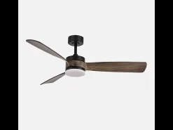 Ventilador Dc Oriente Negro Led 3 Temperaturas Y Control Remoto