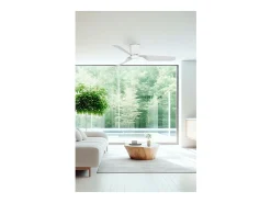 Ventilador Dc Pemba Blanco Led Control Remoto Funcion Inversa Faro