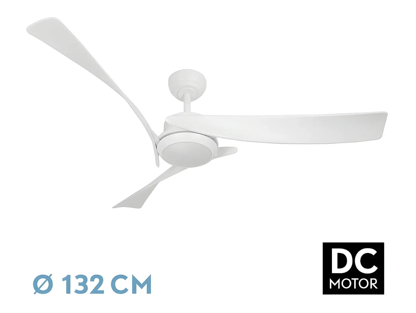 Ventilador Dc Tarento Blanco Led Memoria Color Cct Regulable