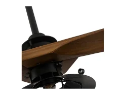 Ventilador Dc Vulturno Negro E27 Control Remoto Con Temporizador