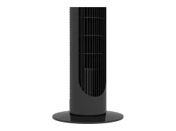Ventilador de pedestal 3 velocidades, oscilación 70°, diseño compacto, 45 W, ABS, negro (31,5x31,5x117cm)