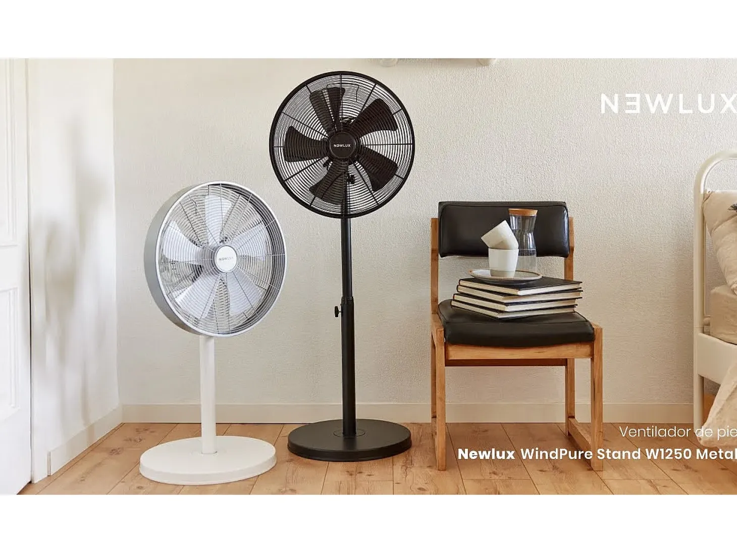 Ventilador de Pie Smart 5 W1250 Negro - Newlux