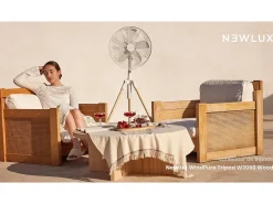Ventilador de Pie Tripod W3050 Negro - Newlux