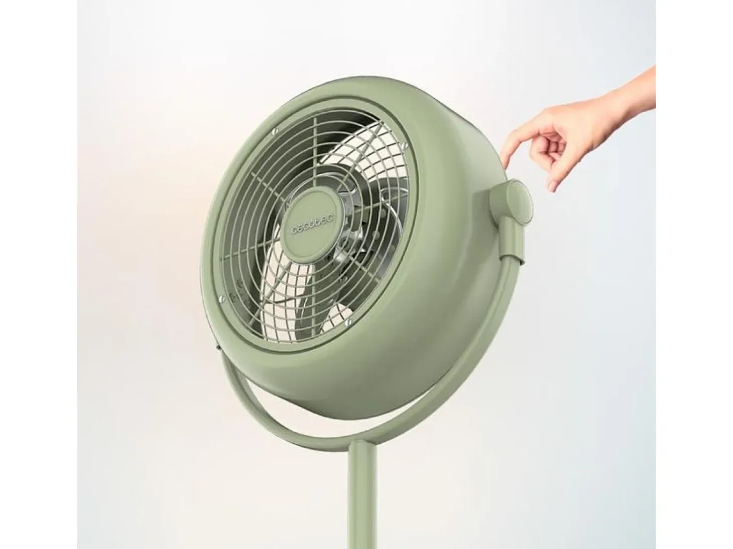 Ventilador de pie Cecotec EnergySilence 250 ClassicStyle 25W 3 aspas 2 velocidades verde