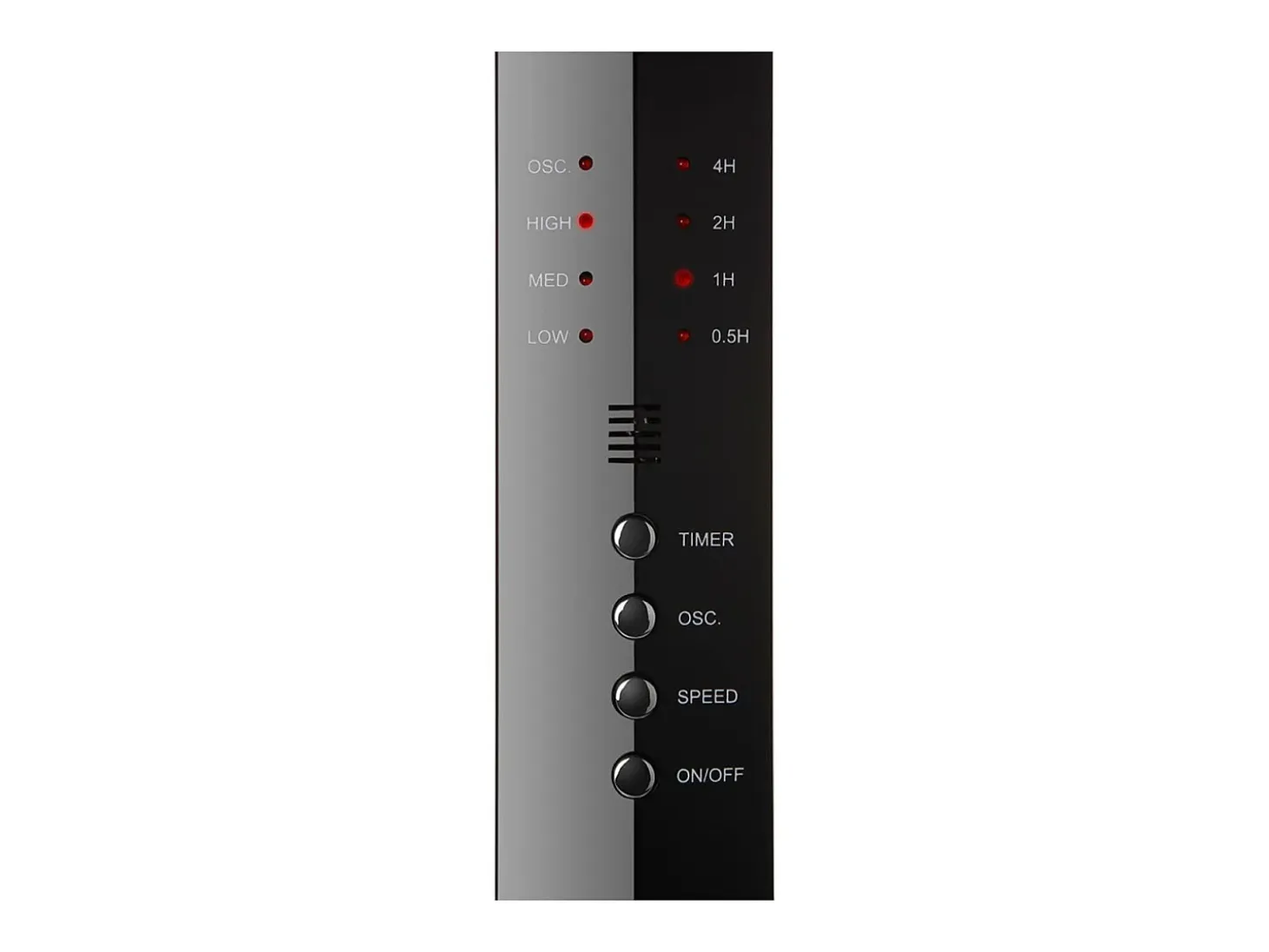 Ventilador de pie Orbegozo SF 0244 55W 5 aspas con mando a distancia negro Ø40 cm