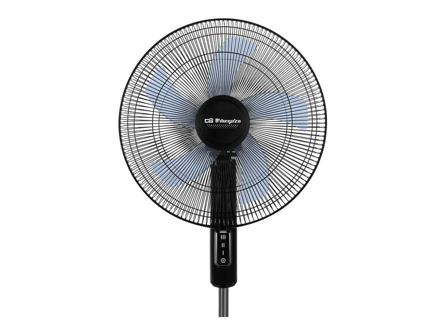 Ventilador de pie Orbegozo SF 1140 45W 3 velocidades negro 40 cm