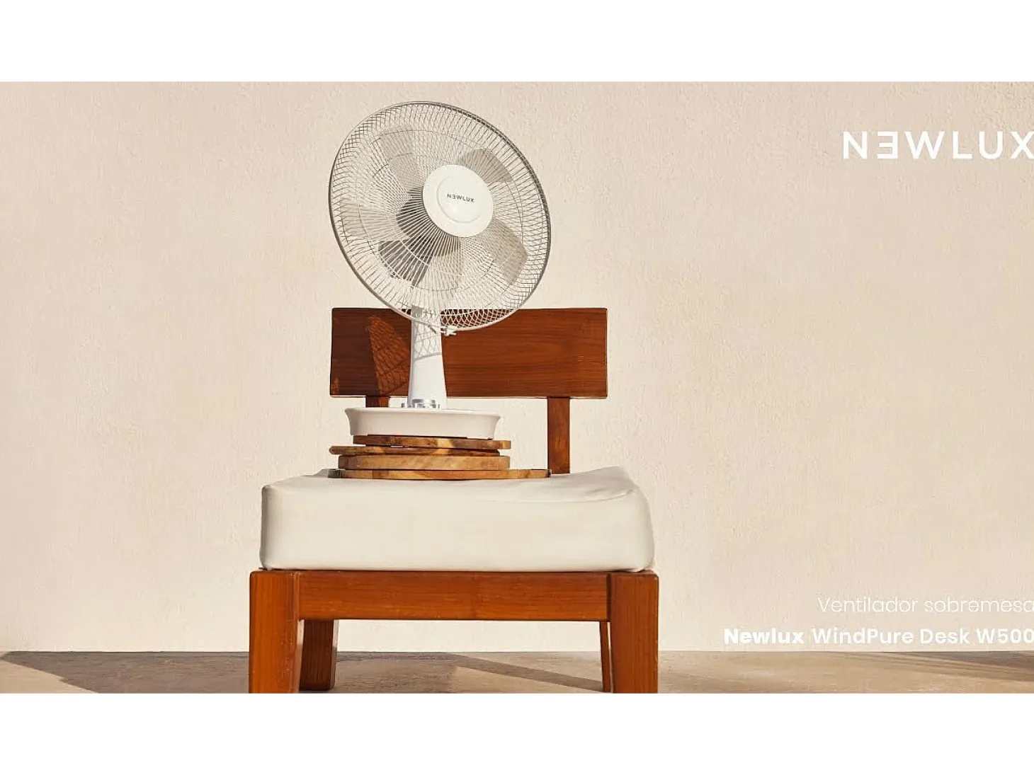 Ventilador de Sobremesa Desk W500 Blanco - Newlux