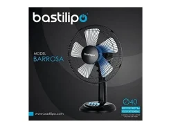 Ventilador de sobremesa Bastilipo Barrosa 50W 5 aspas negro Ø40 cm