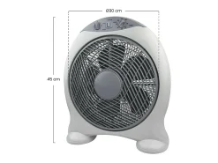 Ventilador de Sobremesa Ø30cm 50W 3 Velocidades New Box Gris Raydan Home