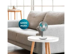 Ventilador de sobremesa Cecotec EnergySilence 4000 Portable Desk 4000mAh inalámbrico blanco