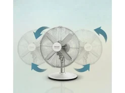 Ventilador de sobremesa Cecotec EnergySilence 610 SteelDesk 40W 4 aspas plata 30 cm